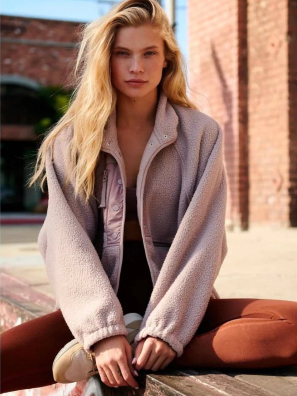 Free People Hit the Slopes Fleece Jacket